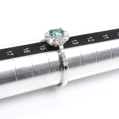 Pt900プラチナ リング・指輪 ダイヤモンド0.41ct 14号 4g グランディディエライト0.305 レディース【中古】