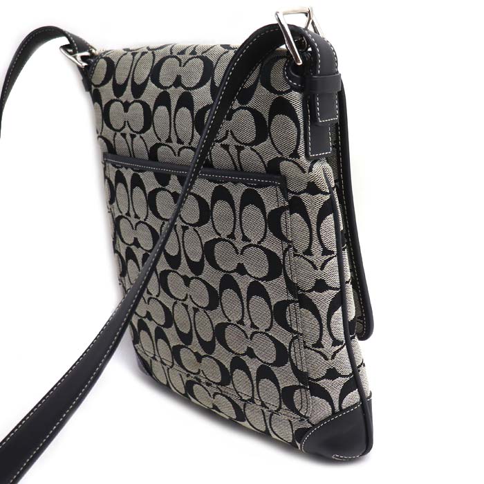 COACH コーチ ショルダーバッグ グレー/ブラック 6078 レディース【中古】
