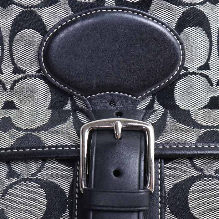 COACH コーチ ショルダーバッグ グレー/ブラック 6078 レディース【中古】