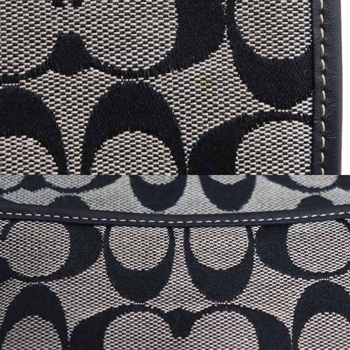 COACH コーチ ショルダーバッグ グレー/ブラック 6078 レディース【中古】