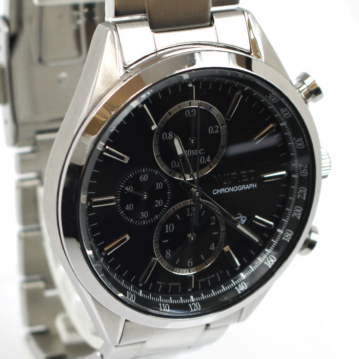 WIRED ワイアード スタンダード クロノグラフ 腕時計 電池式 AGAV109/7T92-0SM0 メンズ【中古】
