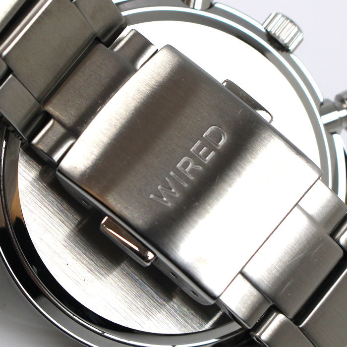 WIRED ワイアード スタンダード クロノグラフ 腕時計 電池式 AGAV109/7T92-0SM0 メンズ【中古】