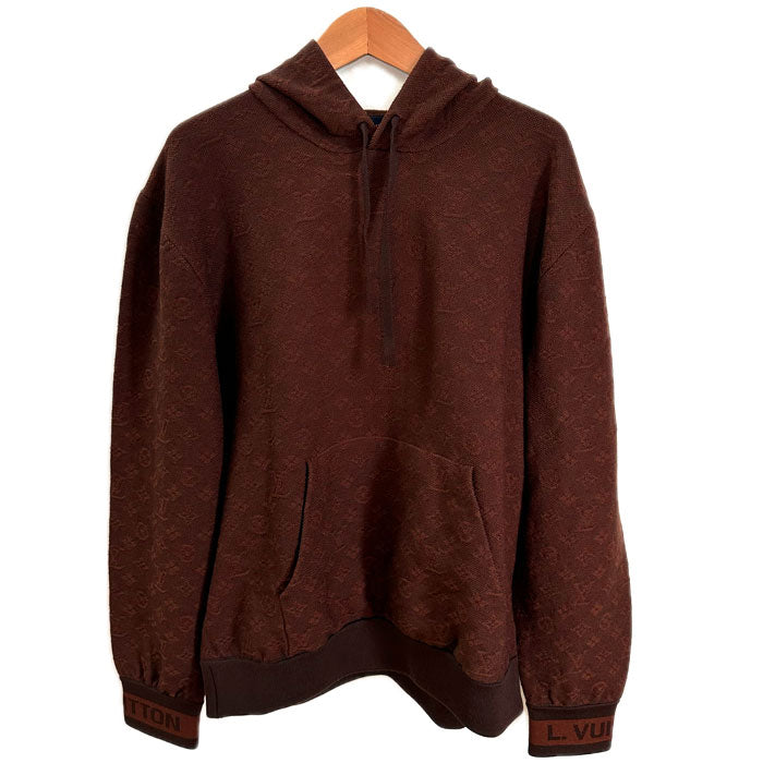 LOUIS VUITTON ルイ・ヴィトン フーディ モノグラム パーカー ブラウン RM212 AU7 HLN81W L メンズ【中古】