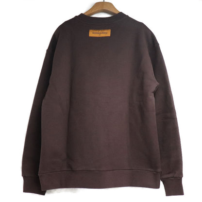 LOUIS VUITTON ルイ・ヴィトン 21AW タフテージュ クルーネック トレーナー スウェット ブラウン RM212 IHN HLY97W L メンズ【中古】