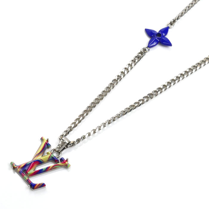 LOUIS VUITTON ルイ・ヴィトン メタル コリエ・LV サイケデリック ネックレス MP3353 LE1292 20.1g 52/57/62cm レディース【中古】