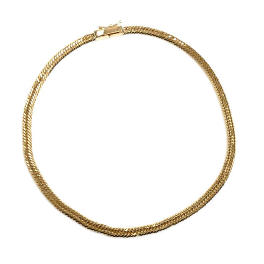 K18YG イエローゴールド アンクレット 喜平12面トリプルカット 6.2g 23cm レディース【中古】