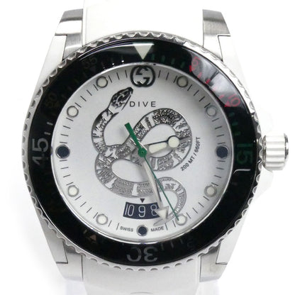 GUCCI グッチ ダイブ スネーク 腕時計 電池式 YA136330/136.3 メンズ【中古】【美品】