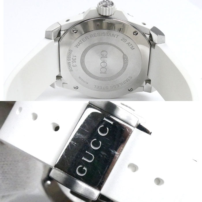 GUCCI グッチ ダイブ スネーク 腕時計 電池式 YA136330/136.3 メンズ【中古】【美品】