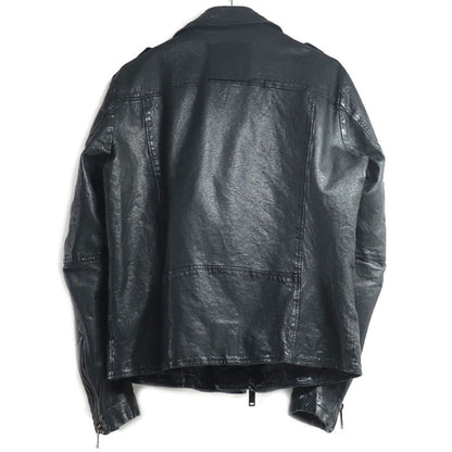 francois martin cross フランソワ マルティン クロス ライダースジャケット ブラック 48 メンズ【中古】