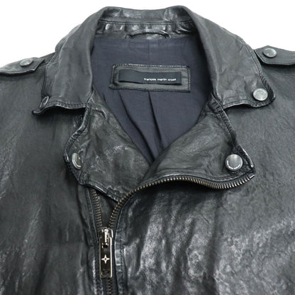 francois martin cross フランソワ マルティン クロス ライダースジャケット ブラック 48 メンズ【中古】