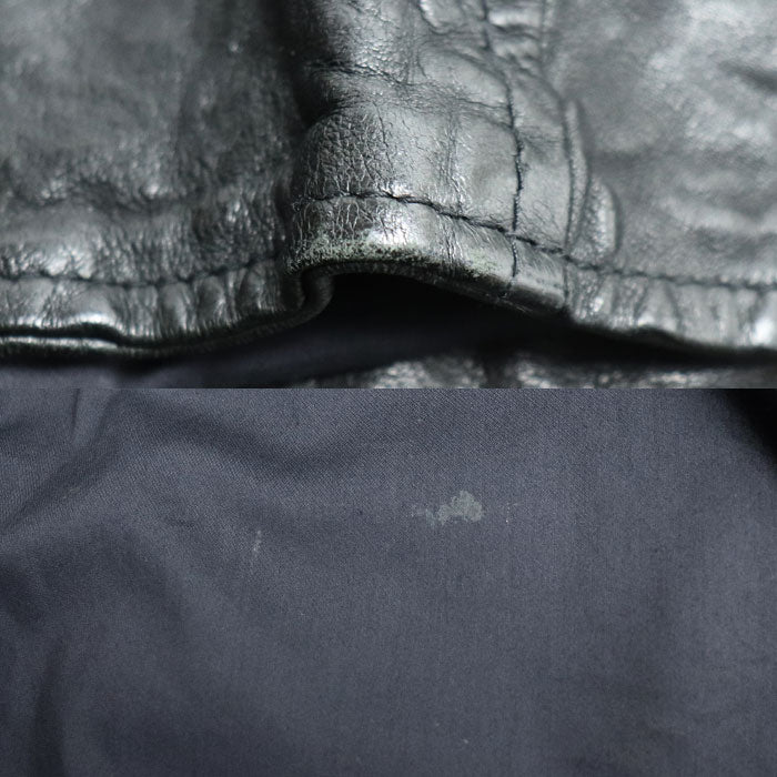 francois martin cross フランソワ マルティン クロス ライダースジャケット ブラック 48 メンズ【中古】