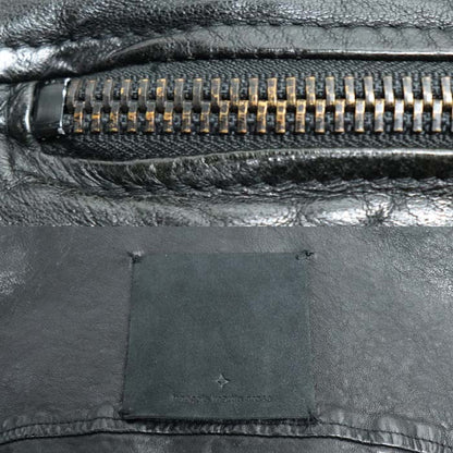 francois martin cross フランソワ マルティン クロス ライダースジャケット ブラック 48 メンズ【中古】