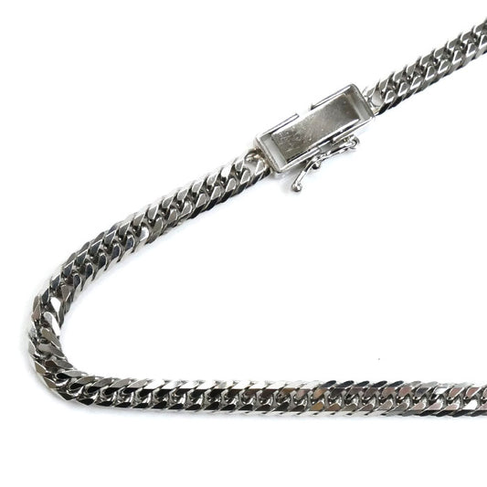 Pt850プラチナ ネックレス 喜平6面Wカット 30.5g 50cm メンズ【中古】