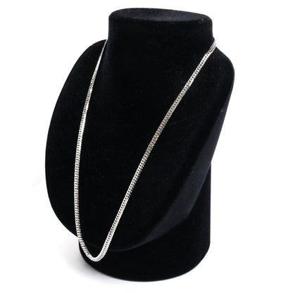 Pt850プラチナ ネックレス 喜平6面Wカット 30.5g 50cm メンズ【中古】