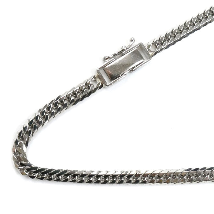 Pt850プラチナ ネックレス 喜平6面Wカット 30.4g 50cm メンズ【中古】