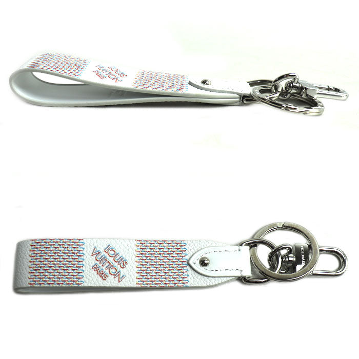 LOUIS VUITTON ルイ・ヴィトン ダミエスプレー ドラゴンヌ キーホルダー ホワイト MP3339 BC1222 ユニセックス【中古】