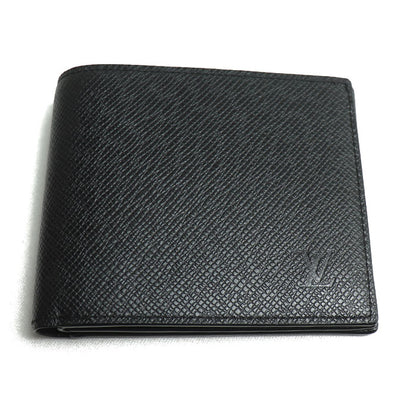 LOUIS VUITTON ルイ・ヴィトン ポルトフォイユ･アメリゴ NM 二つ折り財布 タイガ ブラック M62045 IC メンズ【中古】【美品】