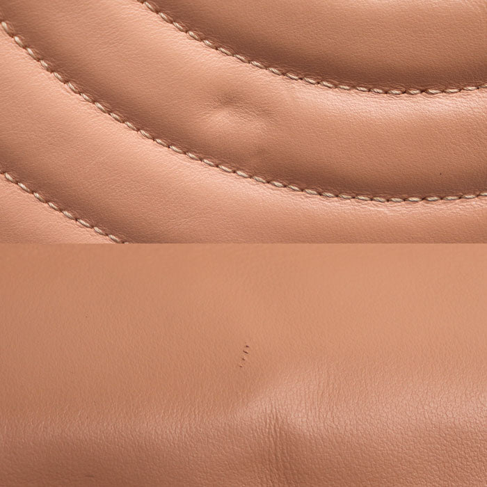 GUCCI グッチ GGマーモント ミディアム ショルダーバッグ ピンク 443497 レディース【中古】