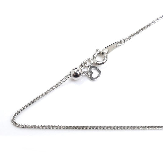 K18WG ホワイトゴールド ネックレス 2.4g ～45cm レディース【中古】