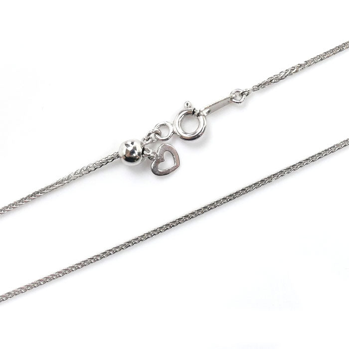 K18WG ホワイトゴールド ネックレス 2.4g ～45cm レディース【中古】