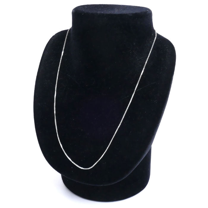 K18WG ホワイトゴールド ネックレス 2.4g ～45cm レディース【中古】