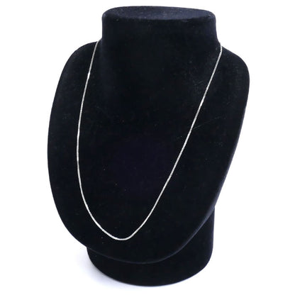 K18WG ホワイトゴールド ネックレス 2.4g ～45cm レディース【中古】