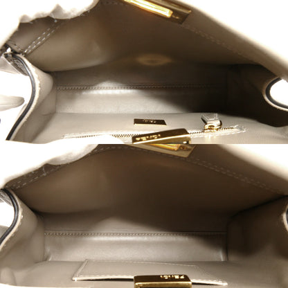 FENDI フェンディ ピーカブー ミニ 2Wayショルダーバッグ ベージュ 8BN244 AF2J F0E65 レディース【中古】