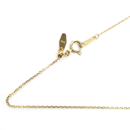 K18YG イエローゴールド デザイン ネックレス 2.4g ~70cm フリーチェーン レディース【中古】