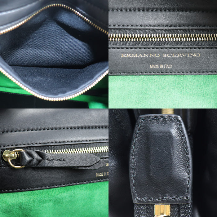 ERMANNO SCERVINO エルマノシェルビーノ 2Wayショルダーバッグ ブラック レディース【中古】
