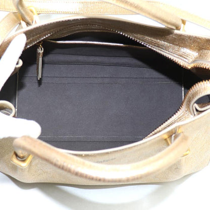 NINA RICCI ニナリッチ 2Wayショルダーバッグ ゴールド 15ERSAC34LAMB24 レディース【中古】