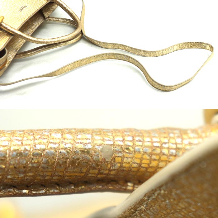 NINA RICCI ニナリッチ 2Wayショルダーバッグ ゴールド 15ERSAC34LAMB24 レディース【中古】