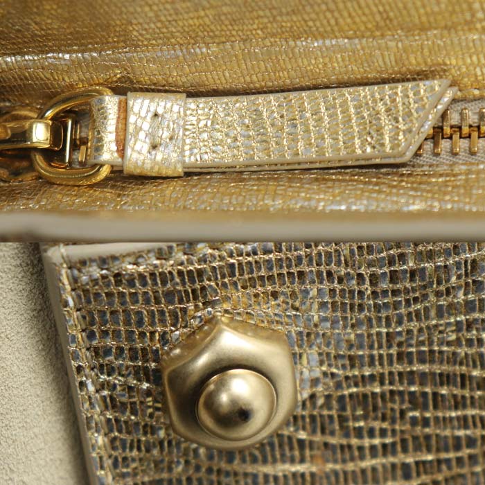 NINA RICCI ニナリッチ 2Wayショルダーバッグ ゴールド 15ERSAC34LAMB24 レディース【中古】