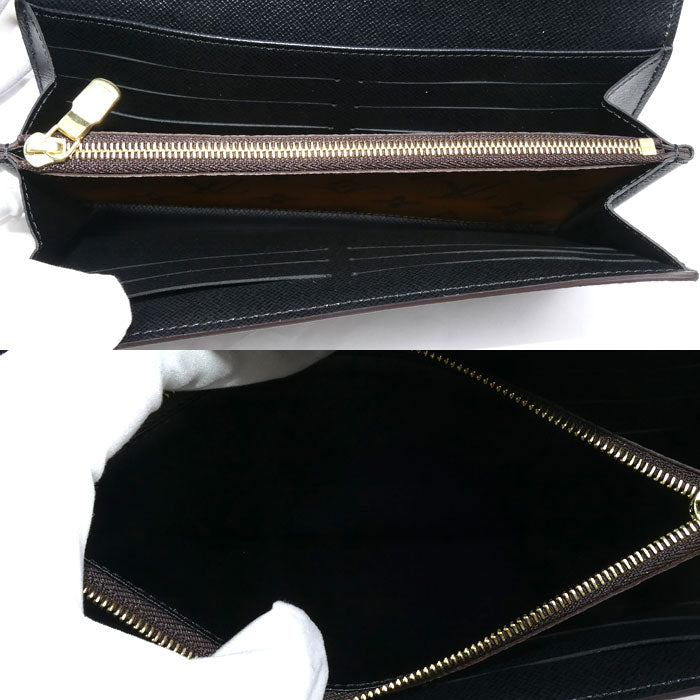 LOUIS VUITTON ルイ・ヴィトン ポルトフォイユ・サラ 長財布 モノグラム・ジャイアント リバース ブラウン M80726 IC レディース【中古】【美品】