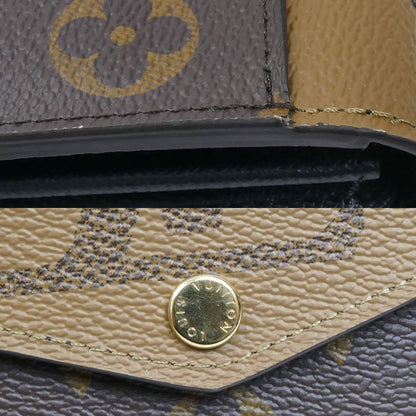 LOUIS VUITTON ルイ・ヴィトン ポルトフォイユ・サラ 長財布 モノグラム・ジャイアント リバース ブラウン M80726 IC レディース【中古】【美品】