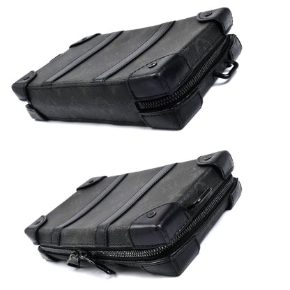 LOUIS VUITTON ルイ・ヴィトン ソフトトランク･ウォレット ショルダーバッグ モノグラム･エクリプス ブラック M69838 IC メンズ【中古】