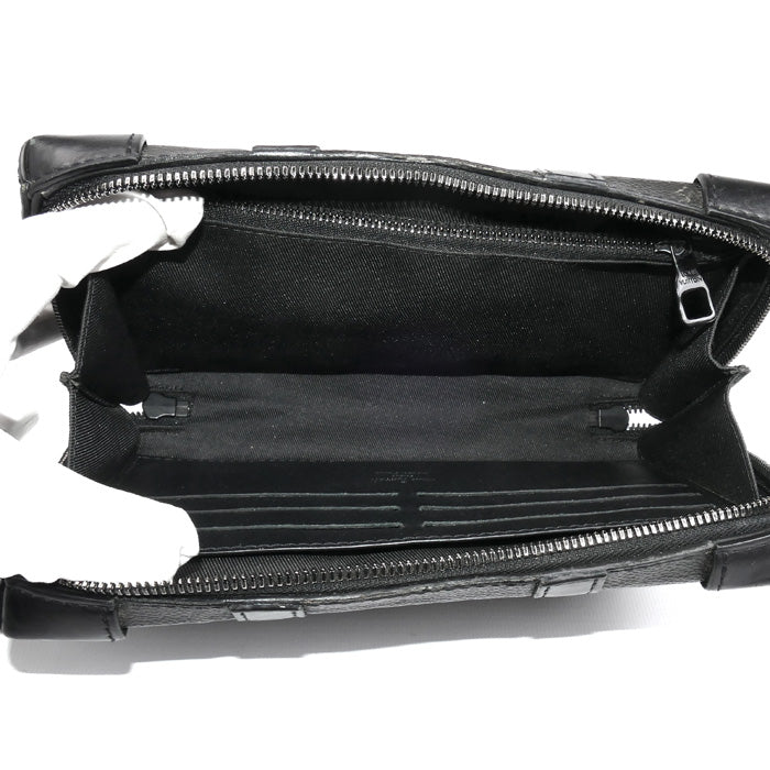 LOUIS VUITTON ルイ・ヴィトン ソフトトランク･ウォレット ショルダーバッグ モノグラム･エクリプス ブラック M69838 IC メンズ【中古】