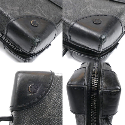 LOUIS VUITTON ルイ・ヴィトン ソフトトランク･ウォレット ショルダーバッグ モノグラム･エクリプス ブラック M69838 IC メンズ【中古】