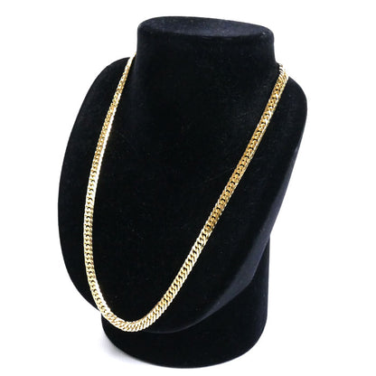 K18YG イエローゴールド ネックレス 喜平6面Wカット 49.8g 50cm メンズ【中古】