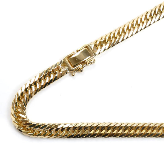 K18YG イエローゴールド ネックレス 喜平8面トリプルカット 49.9g 50cm メンズ【中古】