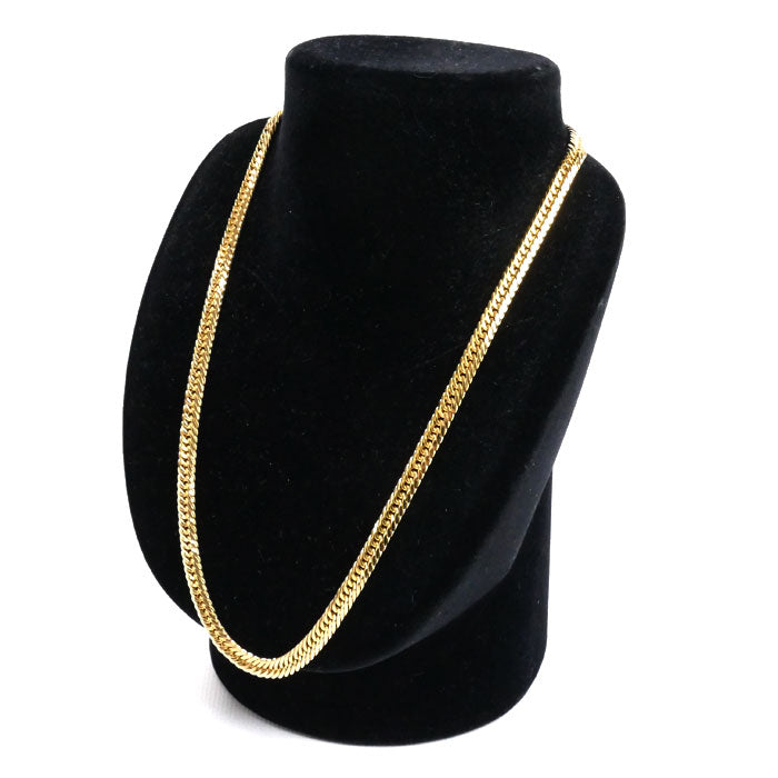 K18YG イエローゴールド ネックレス 喜平8面トリプルカット 49.9g 50cm メンズ【中古】