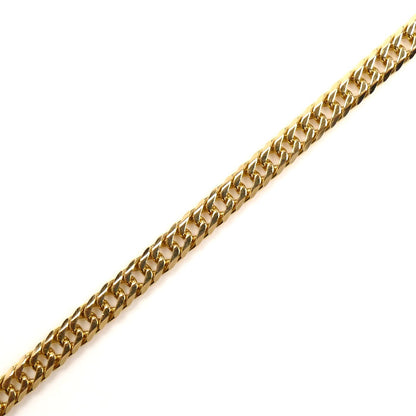 K18YG イエローゴールド アンクレット 喜平6面Wカット 9.5g 26cm レディース【中古】