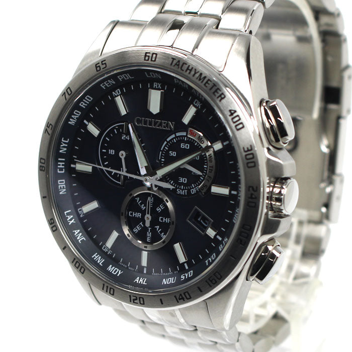 CITIZEN シチズン 腕時計 ソーラー ダイレクトフライト クロノグラフ CB5870-91L 電波 メンズ【中古】