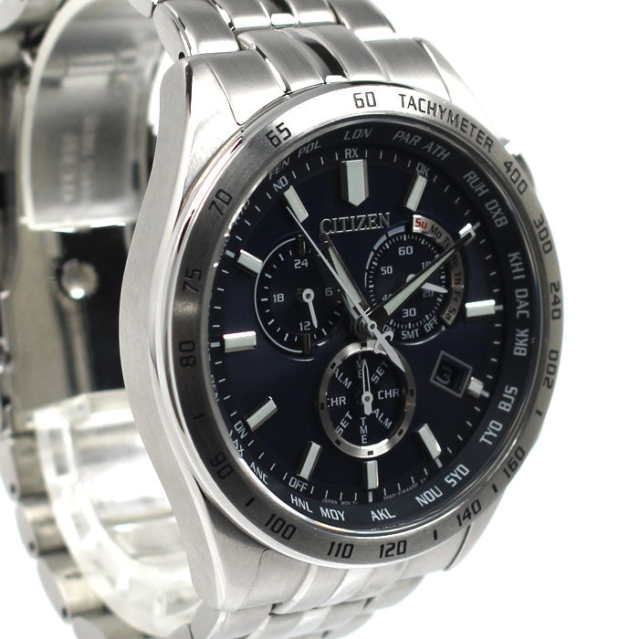 CITIZEN シチズン 腕時計 ソーラー ダイレクトフライト クロノグラフ CB5870-91L 電波 メンズ【中古】