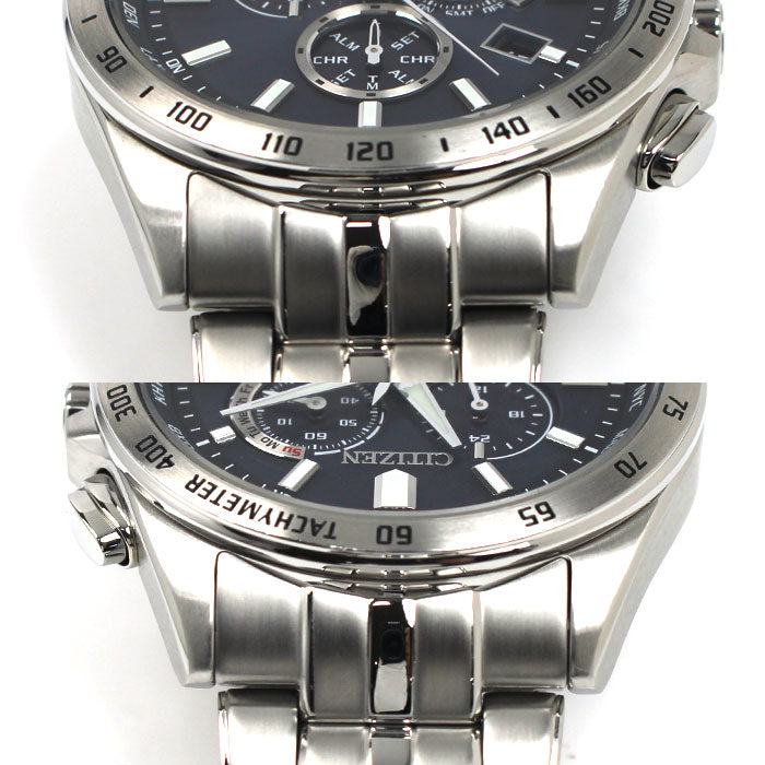CITIZEN シチズン 腕時計 ソーラー ダイレクトフライト クロノグラフ CB5870-91L 電波 メンズ【中古】