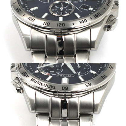 CITIZEN シチズン 腕時計 ソーラー ダイレクトフライト クロノグラフ CB5870-91L 電波 メンズ【中古】