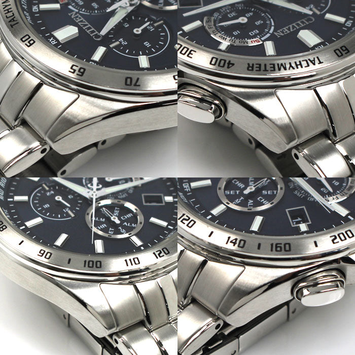 CITIZEN シチズン 腕時計 ソーラー ダイレクトフライト クロノグラフ CB5870-91L 電波 メンズ【中古】
