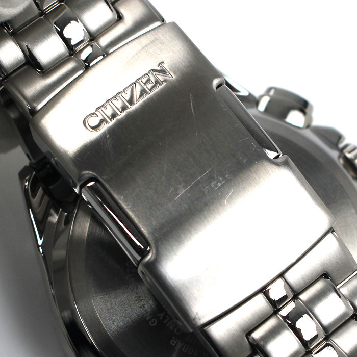 CITIZEN シチズン 腕時計 ソーラー ダイレクトフライト クロノグラフ CB5870-91L 電波 メンズ【中古】