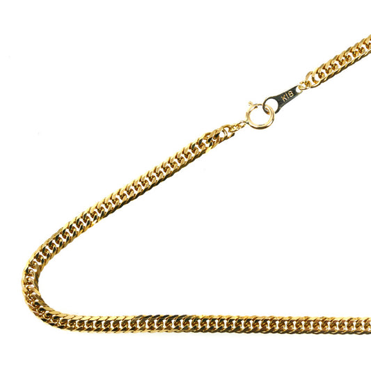 K18YG イエローゴールド ネックレス 喜平6面Wカット 20.3g 50cm ユニセックス【中古】