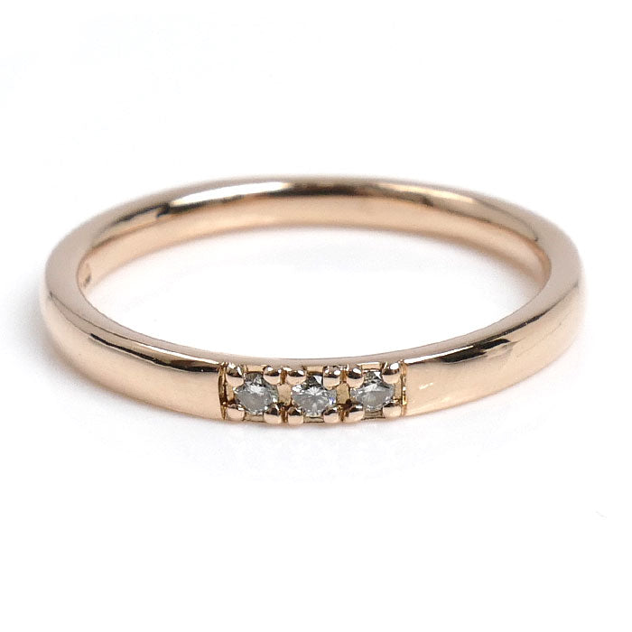 4℃ ヨンドシー K10PG ピンクゴールド リング・指輪 ダイヤモンド 10号