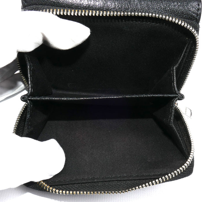 DIESEL ディーゼル 三つ折り財布 ブラック ネイビー X06639 P3043 メンズ【中古】
